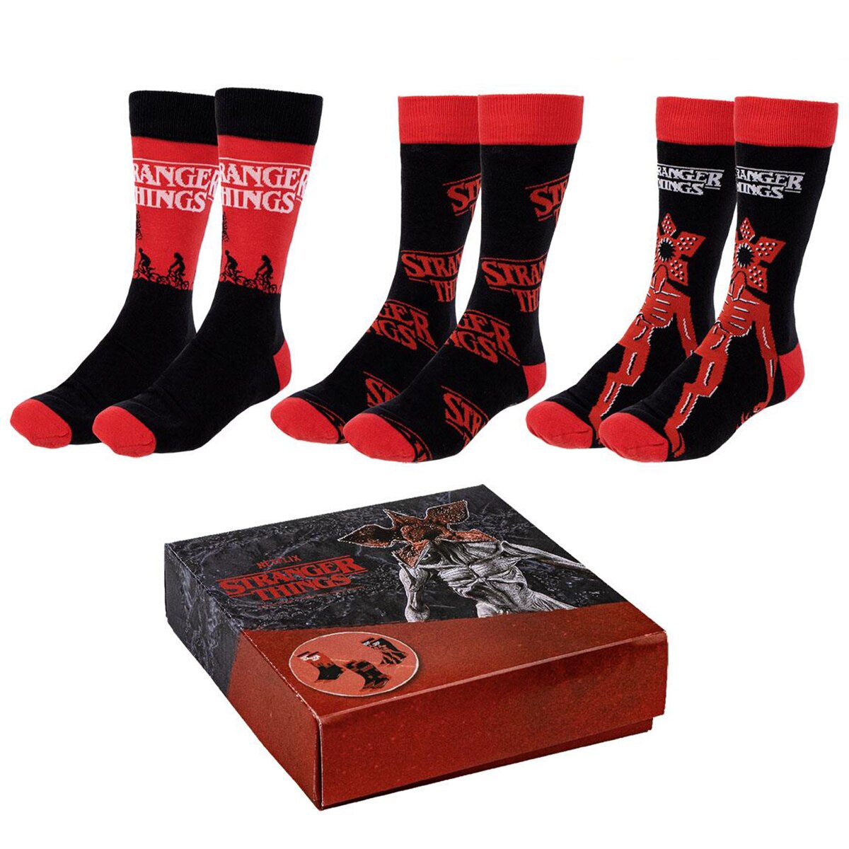 Conjunto de 3 Pares de Meias Stranger Things T35/41 1