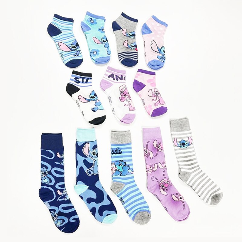 Conjunto de 12 Pares de Meias Stitch Disney 3