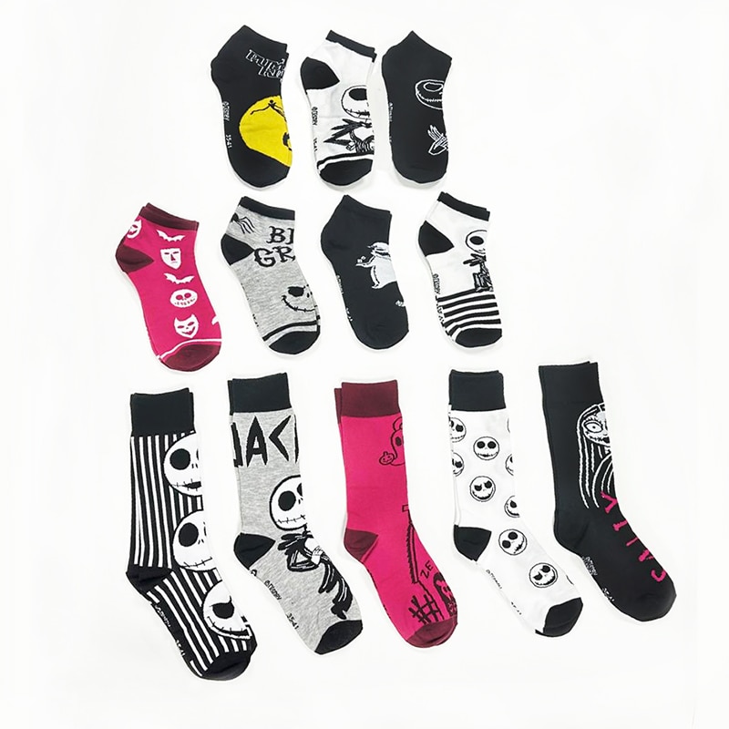 Conjunto de 12 Pares de Meias O Estranho Mundo de Jack Disney 3