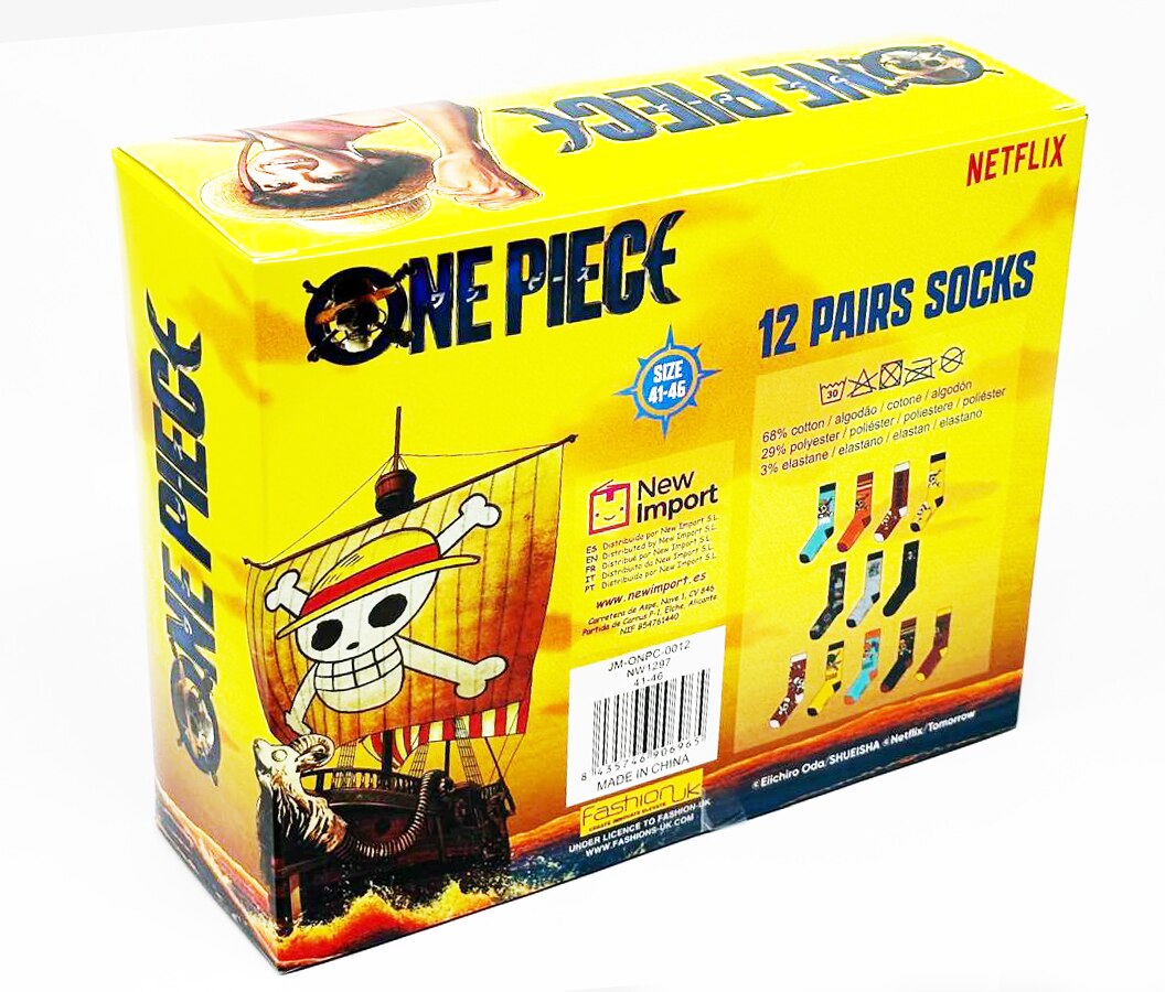 Conjunto de 12 Pares de Meias One Piece 2