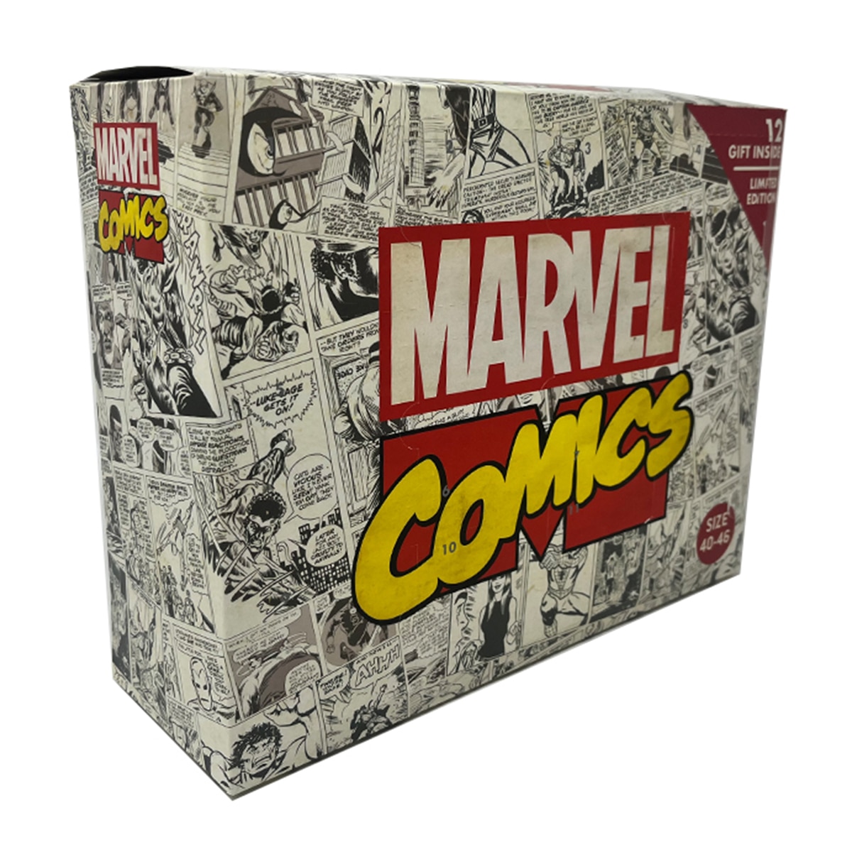 Conjunto de 12 Pares de Meias Marvel Comic 1