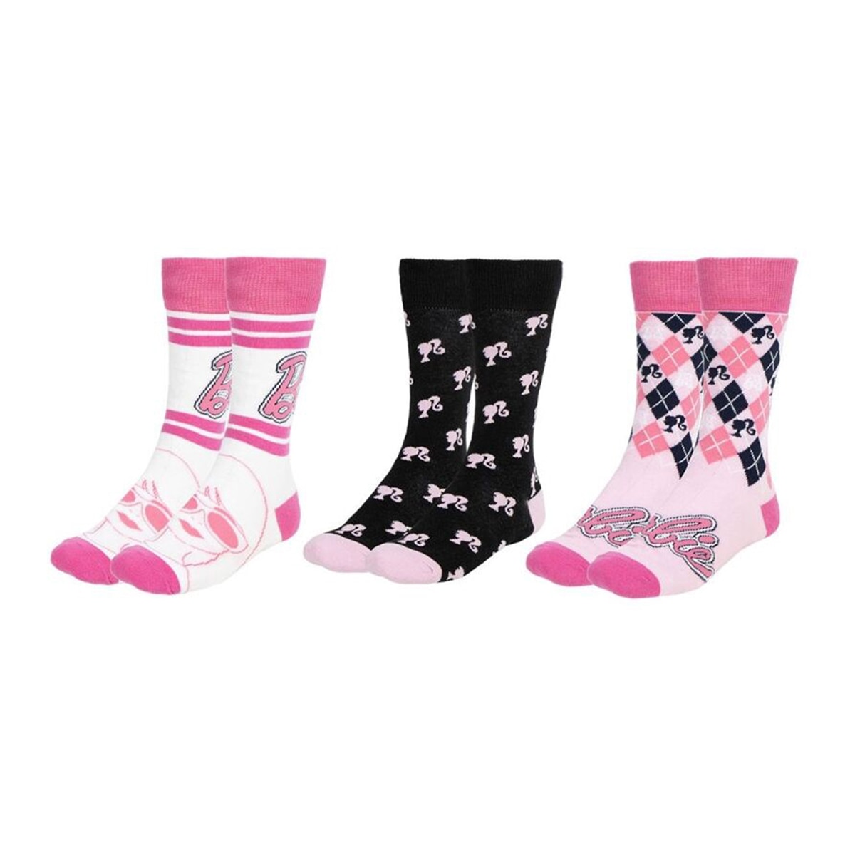 Pack de 3 Pares de Meias Barbie 1