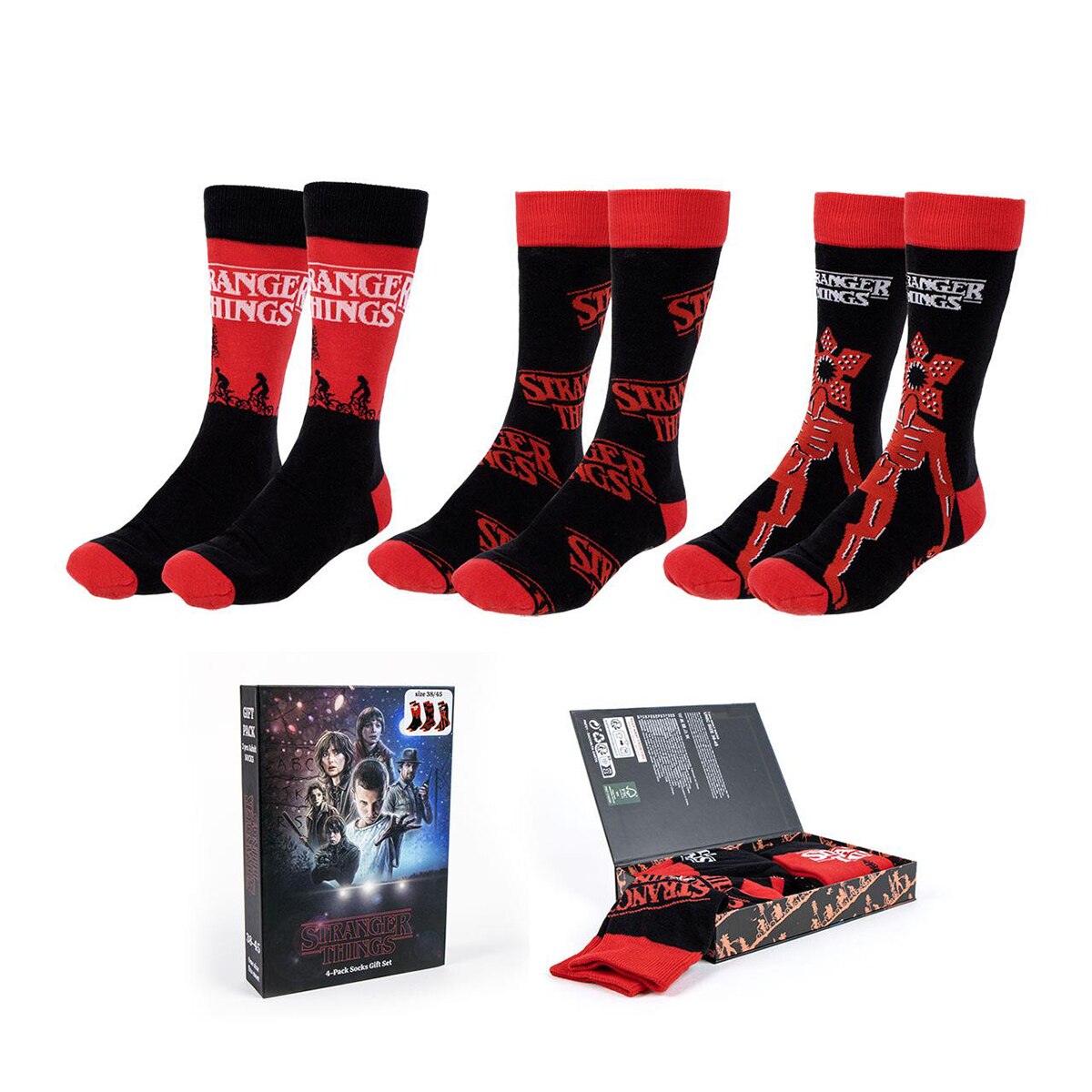 Pack de 3 Pares de Meias Stranger Things 1