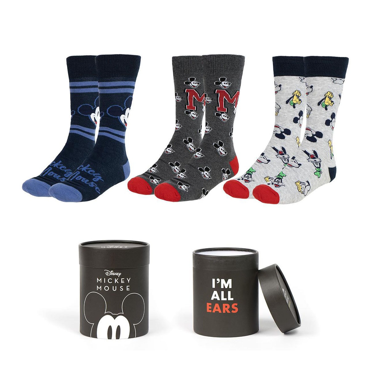 Conjunto de 3 Pares de Meias Mickey Mouse Disney 1