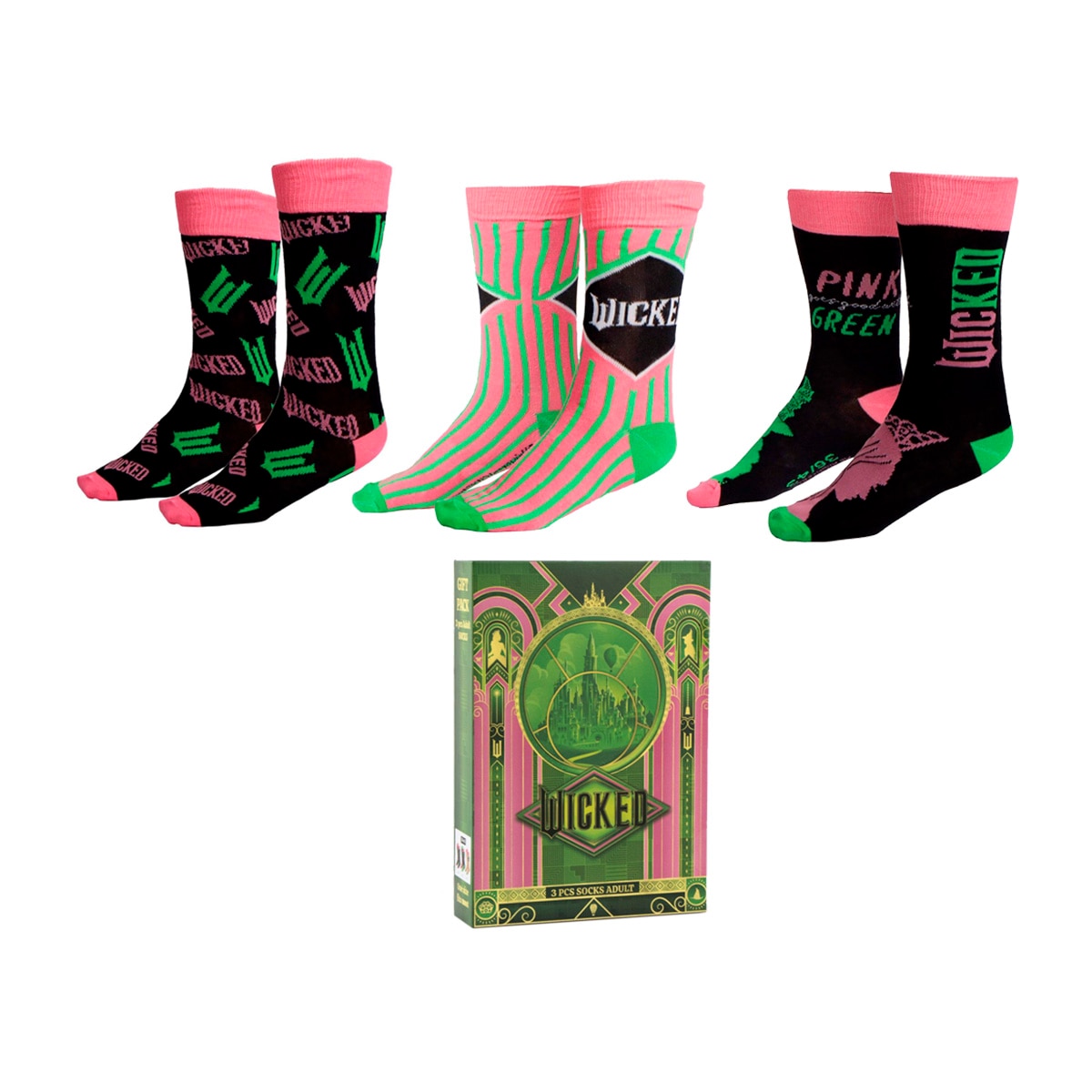 Imagem 0 de Set-3 Wicked Cerdá Socks