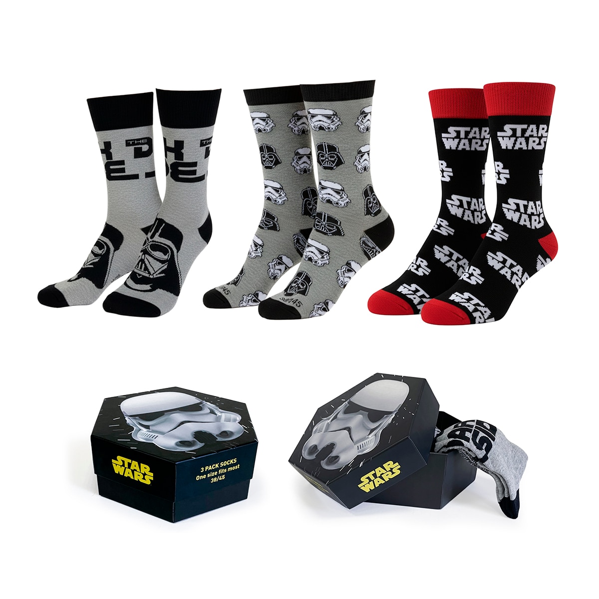 Meias Pack de 3 Star Wars Cerdá Multicolor-1