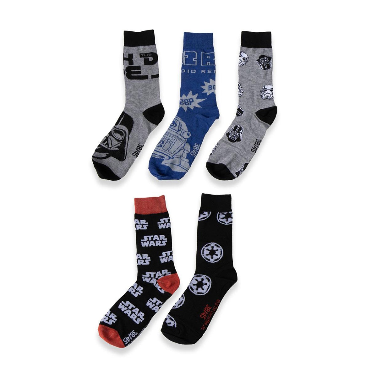 Caixa de 12 Pares de Meias Star Wars Multicolor-2