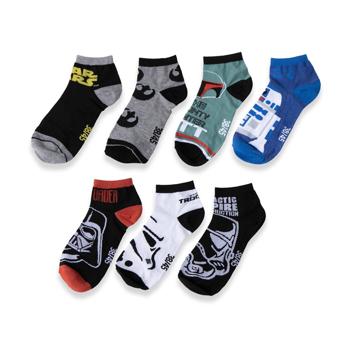 Caixa de 12 Pares de Meias Star Wars Multicolor-3