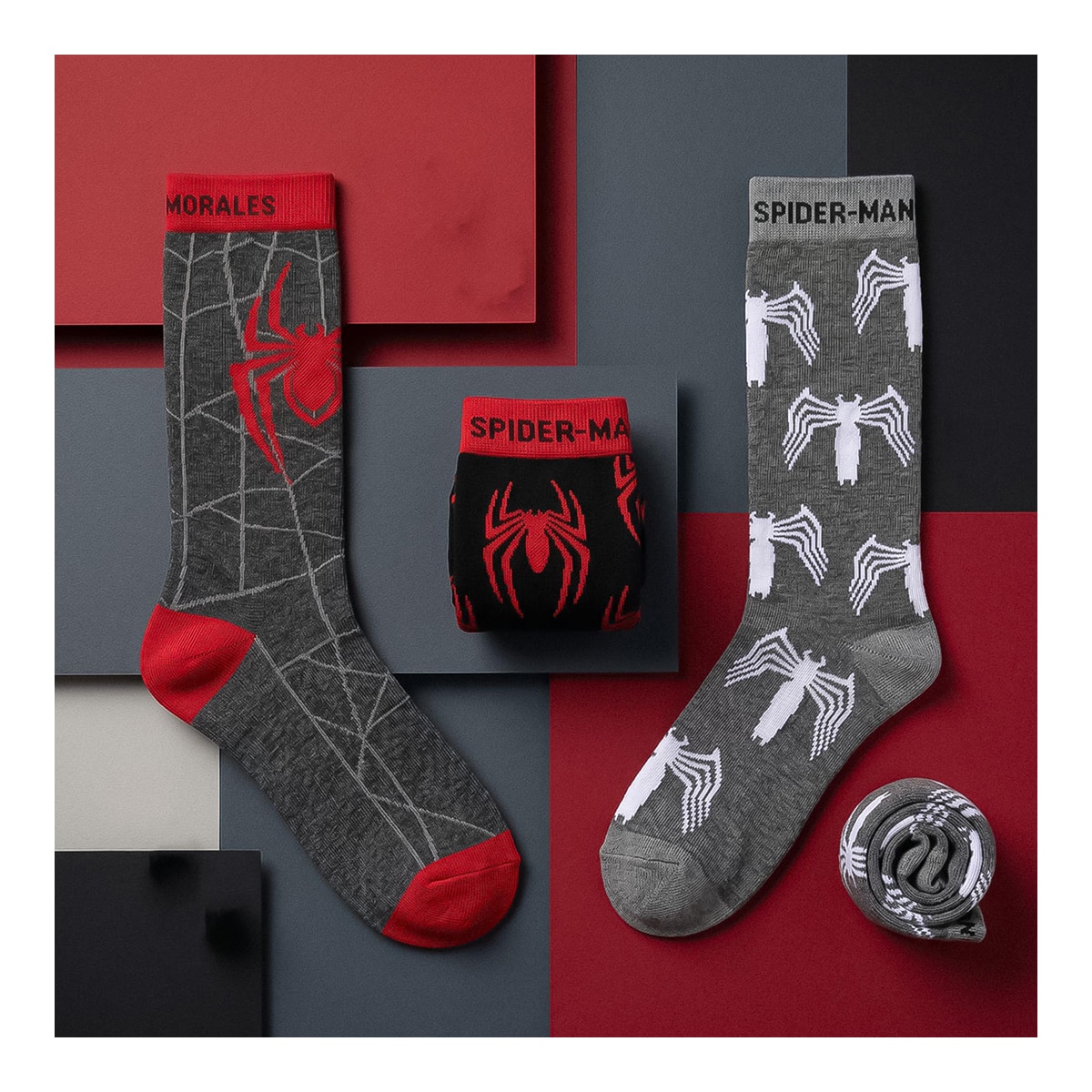 3 Pares de Meias Spiderman Marvel 5