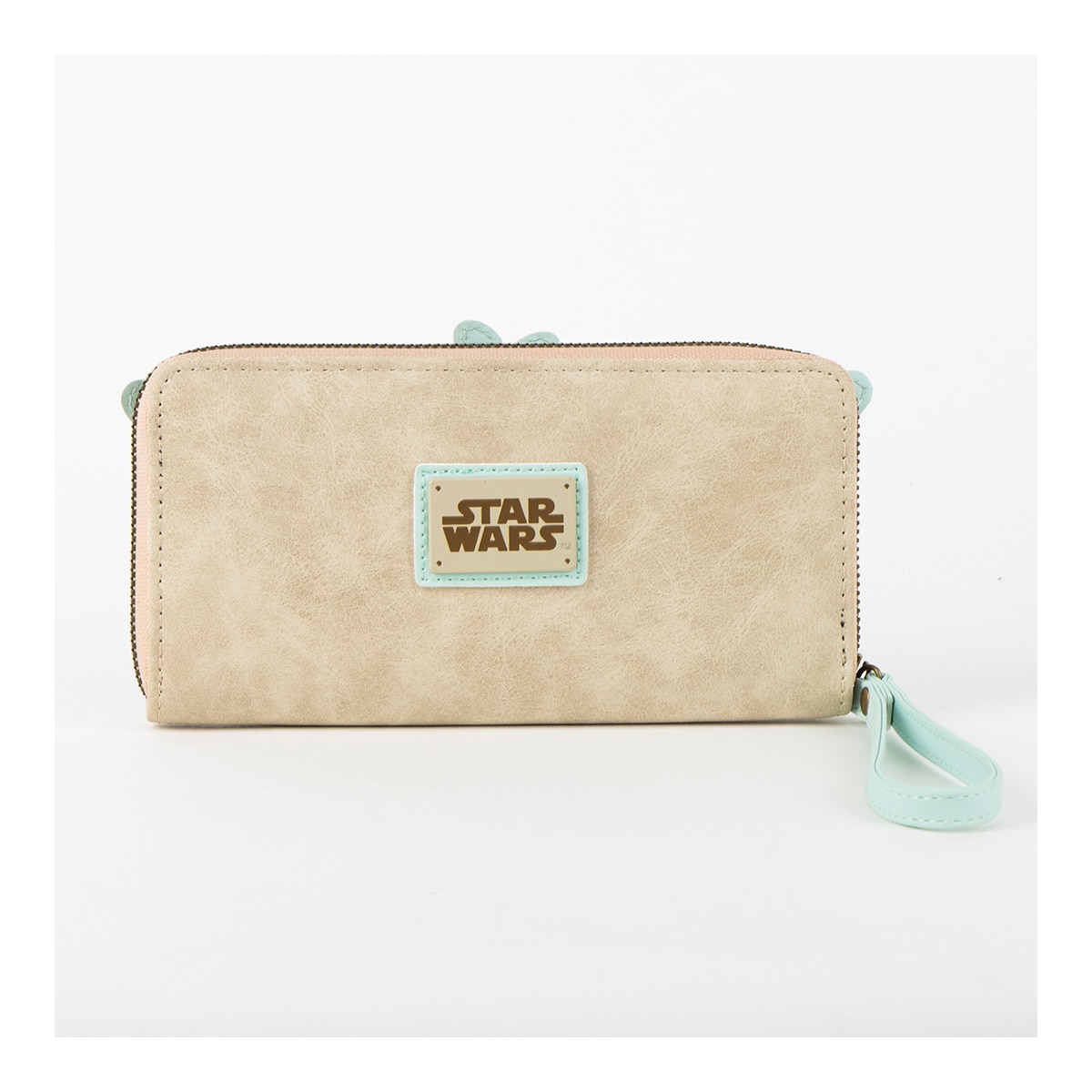 Carteira em Polipele Grogu Star Wars The Mandalorian Verde-2