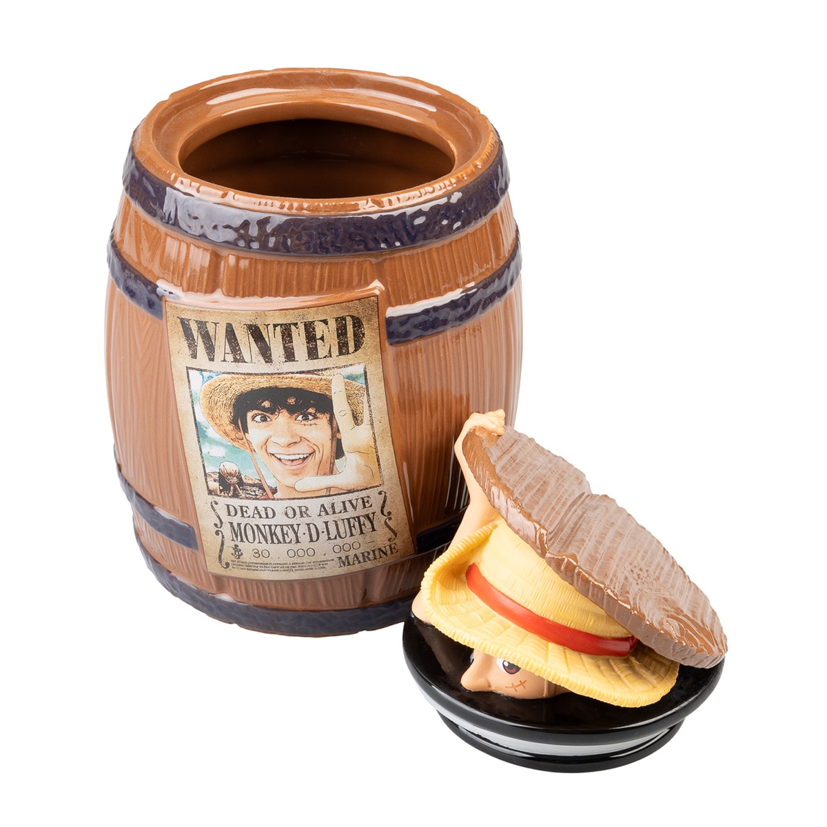 Galheteiro Barril Luffy Wanted One Piece 2