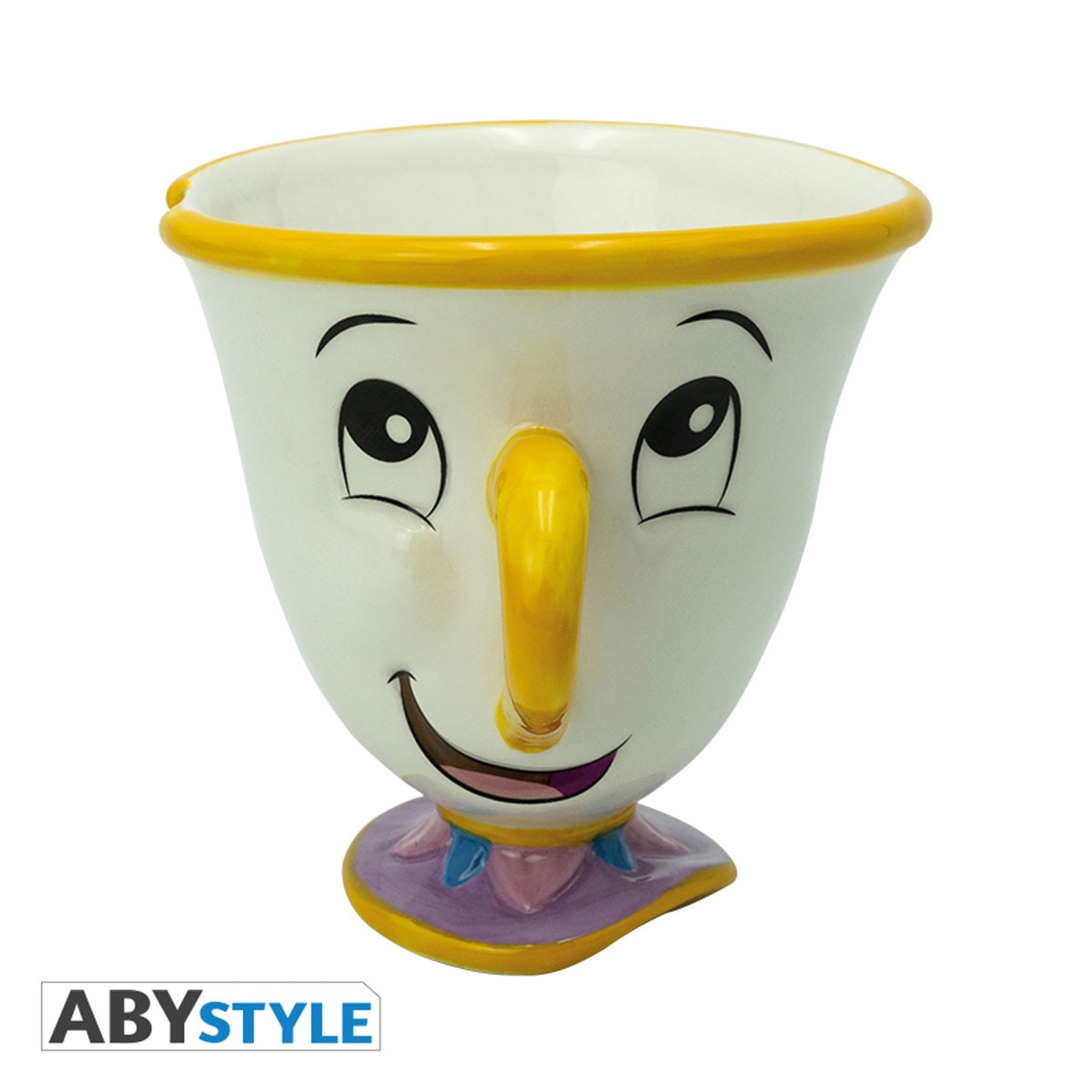 Caneca 3D Disney A Bela e o Monstro Chip Cerâmica 3