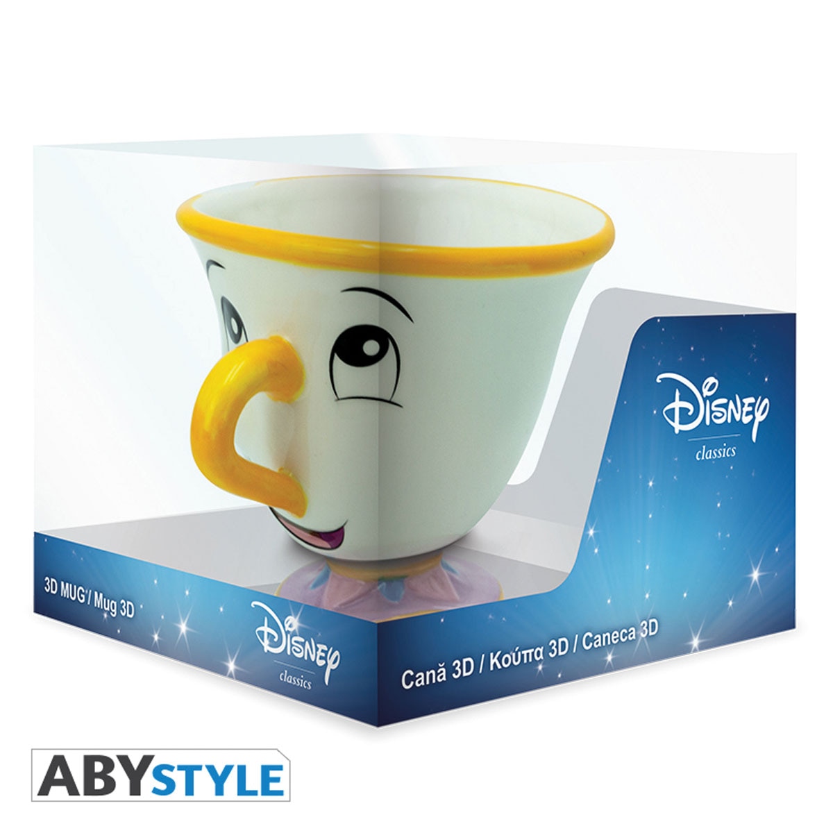 Caneca 3D Disney A Bela e o Monstro Chip Cerâmica 4