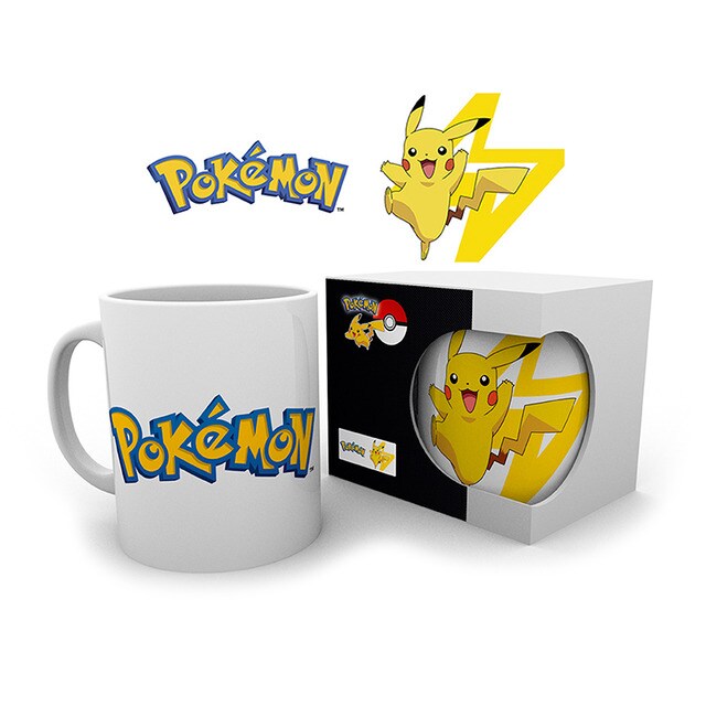 Caneca Pokemon Pikachu & Logo 2