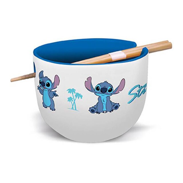 Bol ramen palillos Stitch Lilo y Stitch Disney Stor
