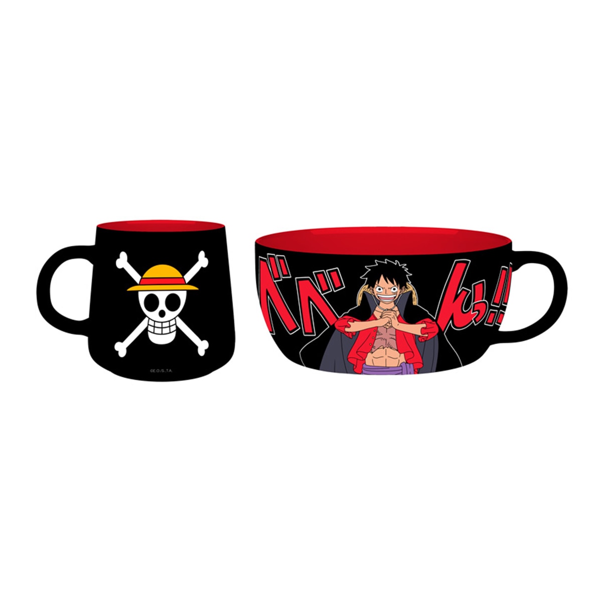 Imagem 0 de Conjunto de Pequeno-Almoço Caneca e Tigela Luffy One Piece