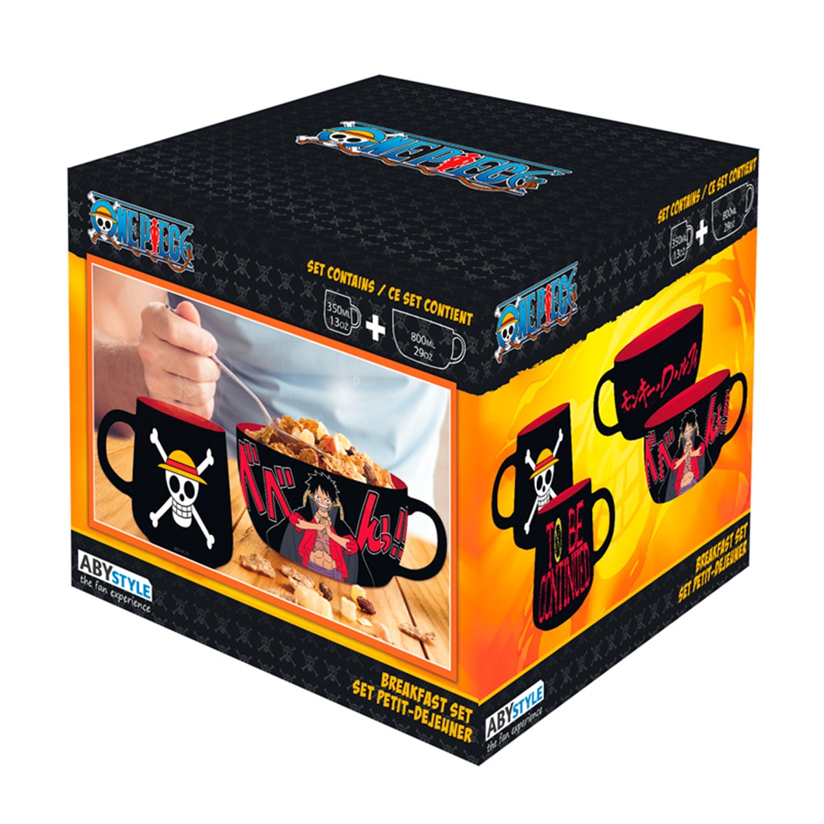 Conjunto de Pequeno-Almoço Caneca e Tigela Luffy One Piece 2