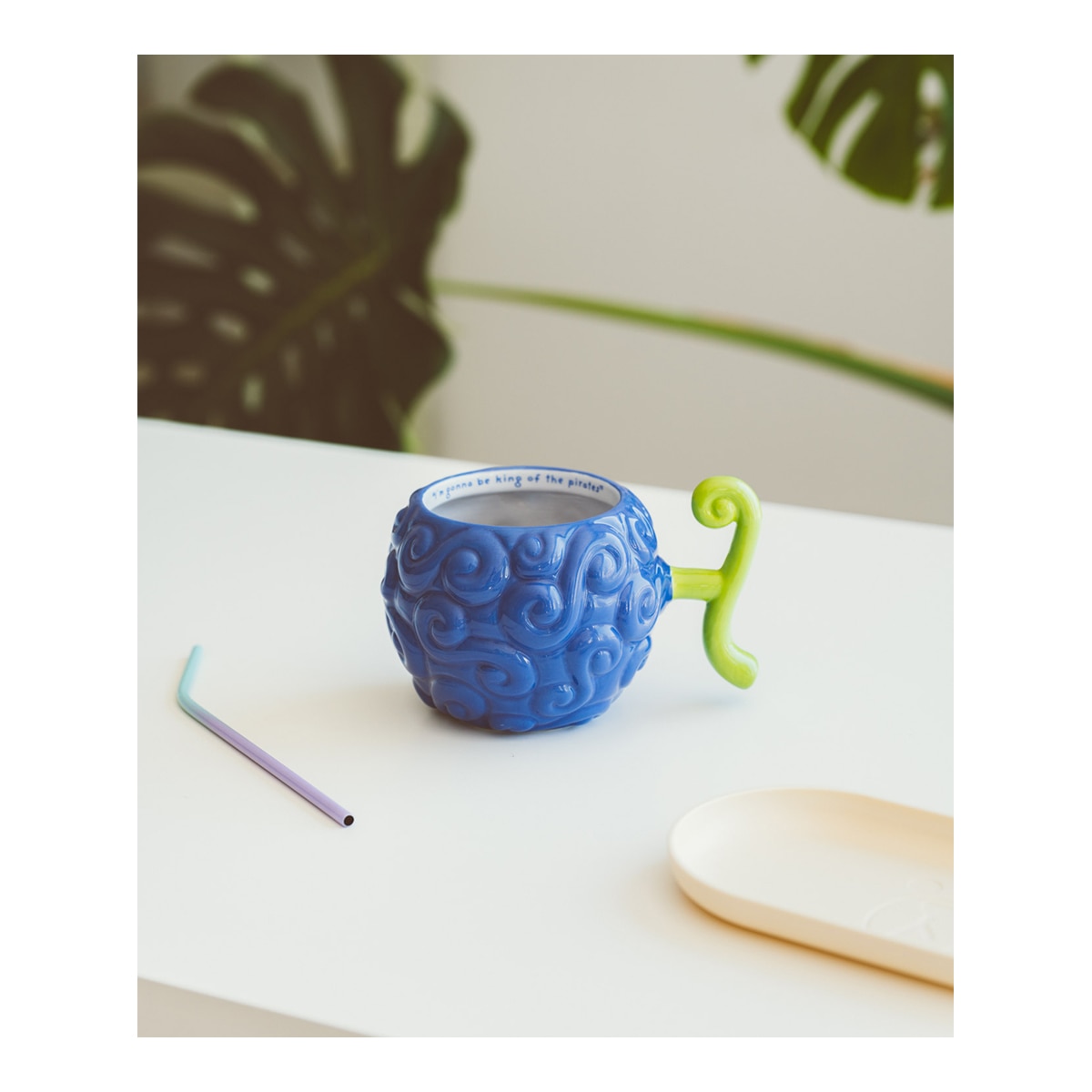 Caneca 3D Fruta Gum Gum One Piece Azul-5
