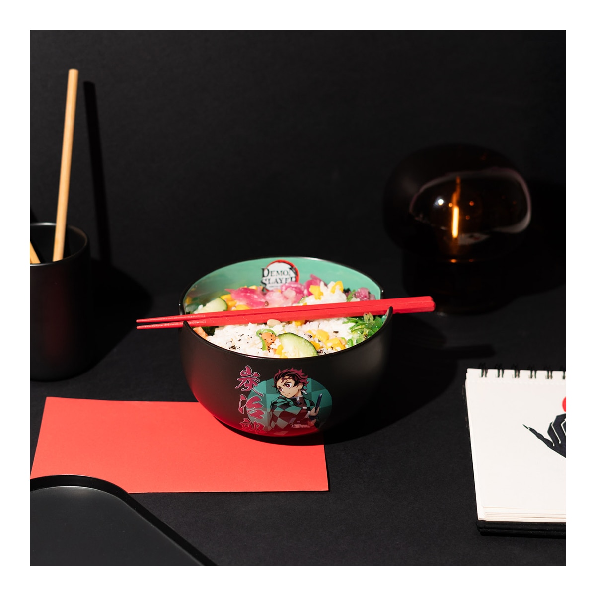 Bol Ramen con Palillos Demon Slayer Demon Slayer Grupo Erik Verde-4
