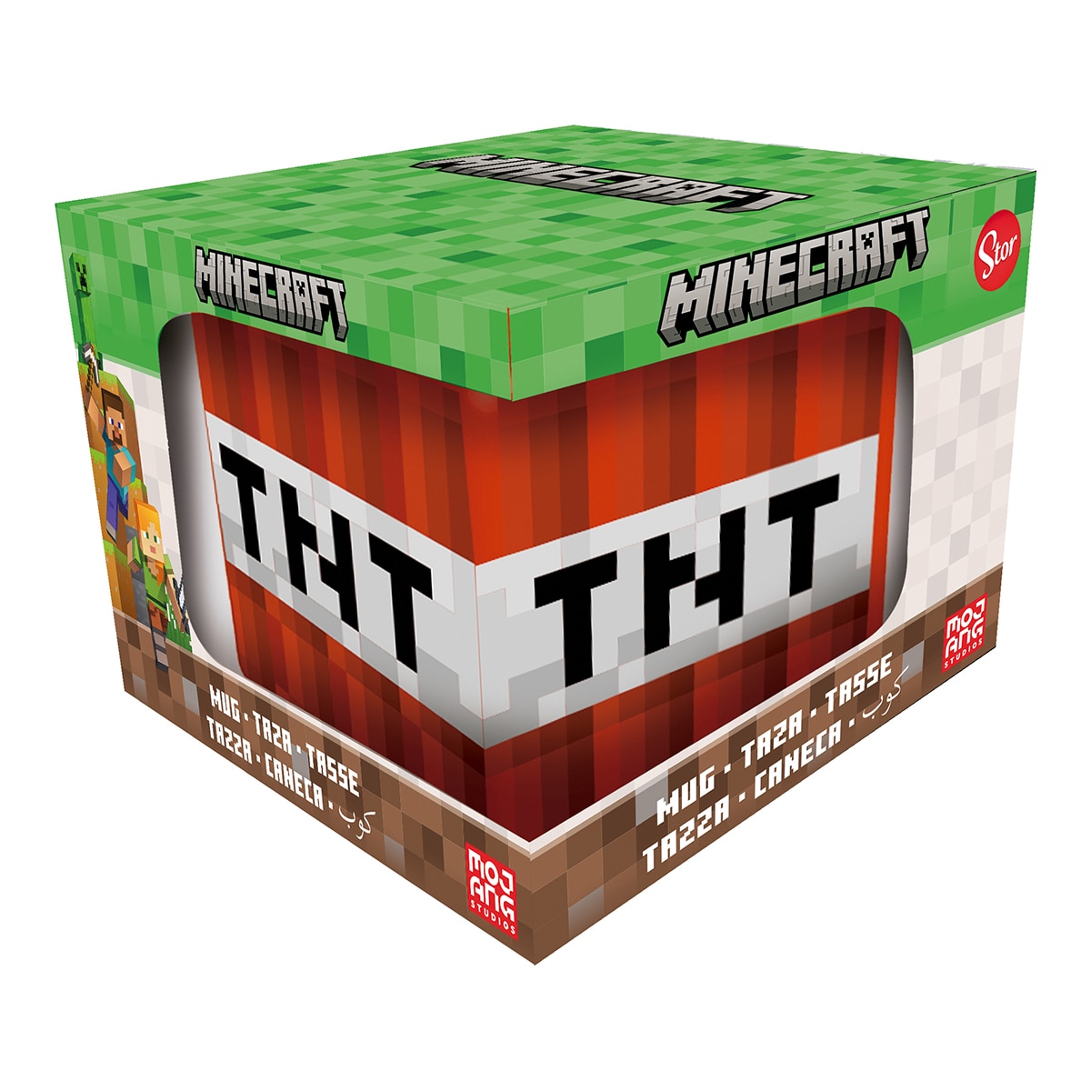 Caneca 3D TNT Minecraft Laranja-2