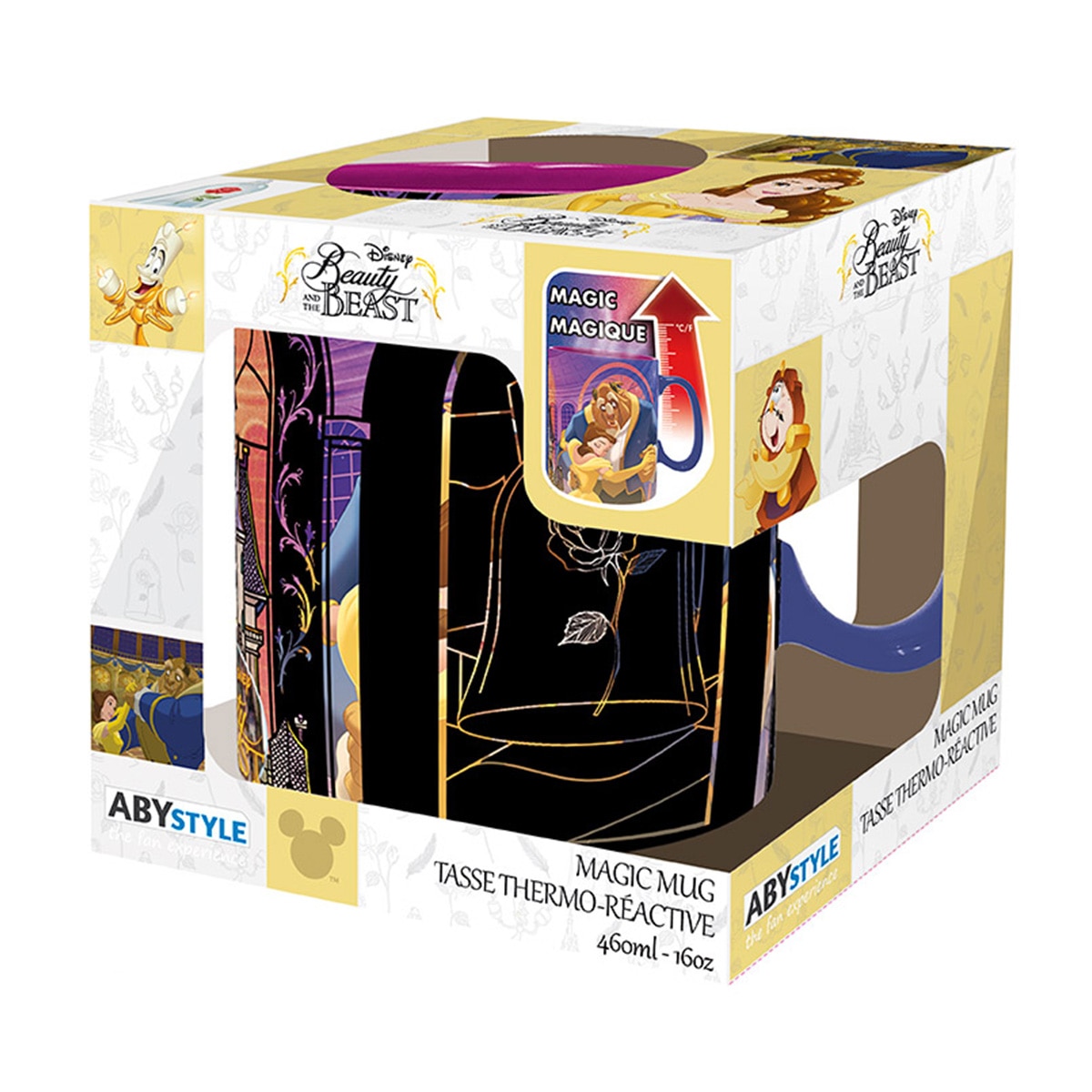 Caneca Térmica A Bela e o Monstro Disney Preto-2