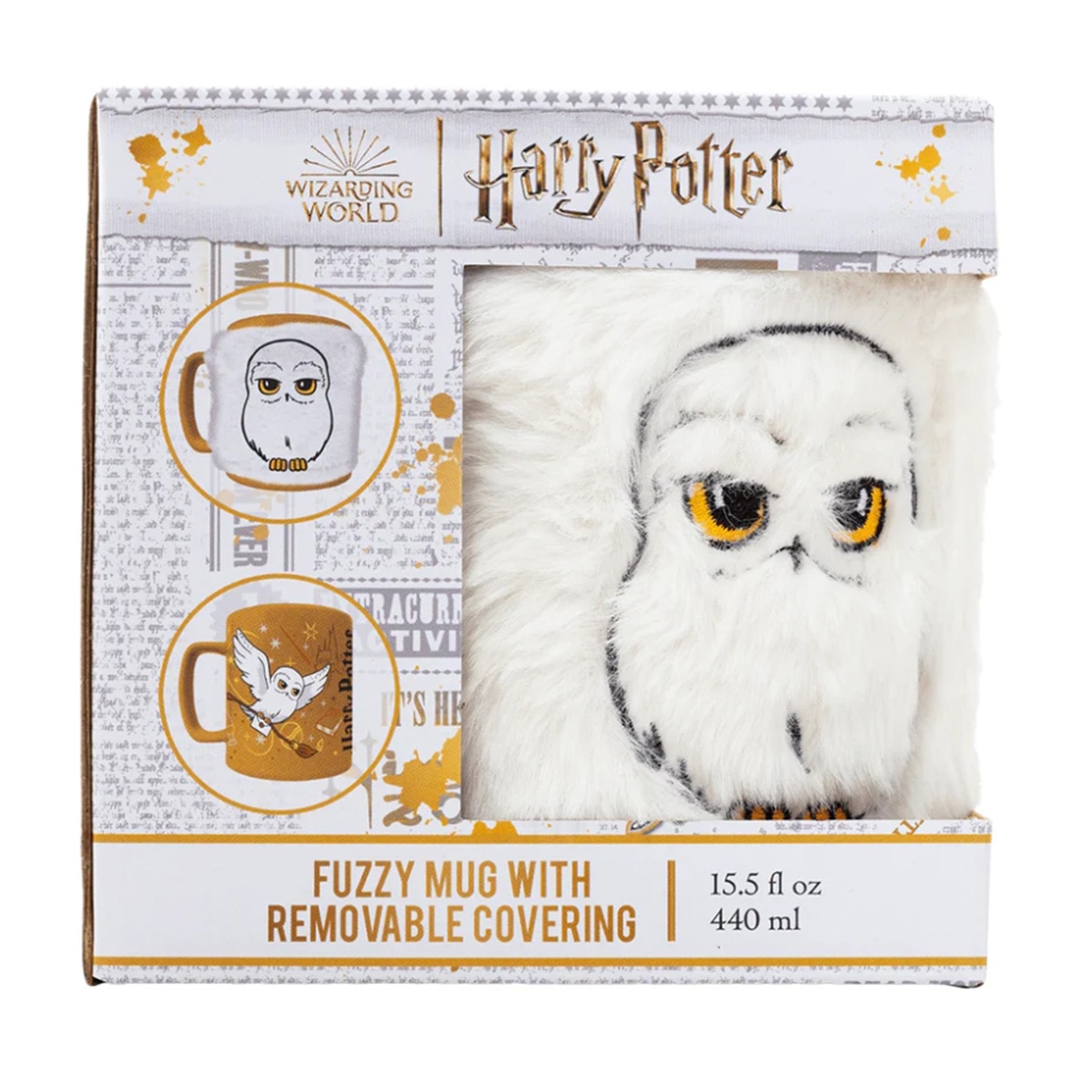 Caneca Peluche Hedwig Castanho-3