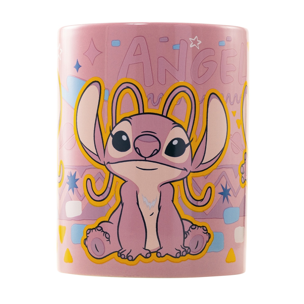 Caneca Cabelo Angel Disney Lilo & Stitch Rosa-2