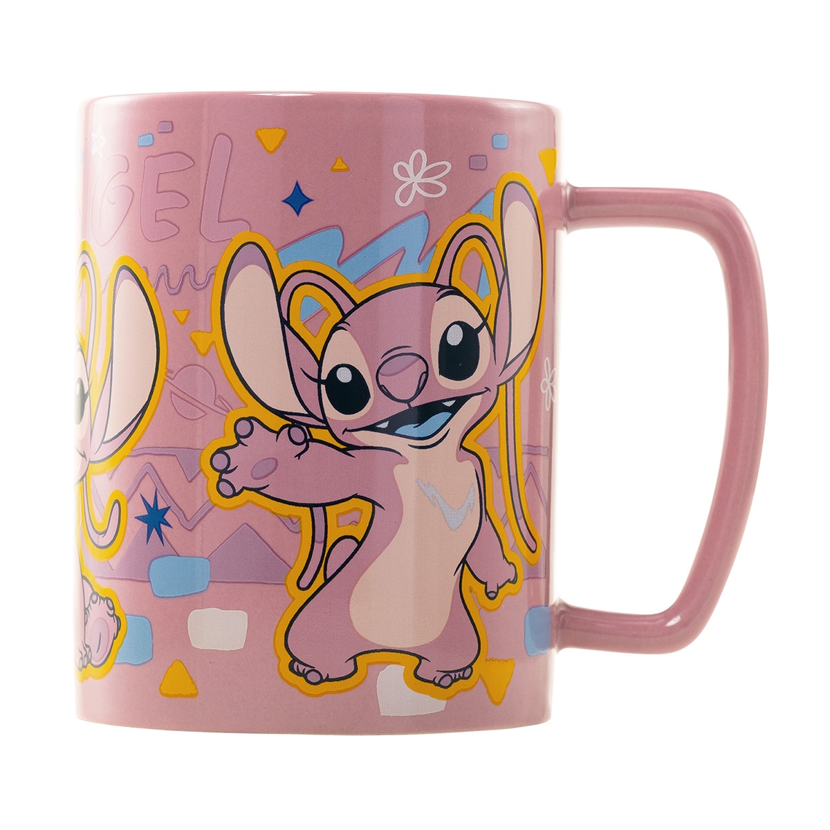 Caneca Cabelo Angel Disney Lilo & Stitch Rosa-3