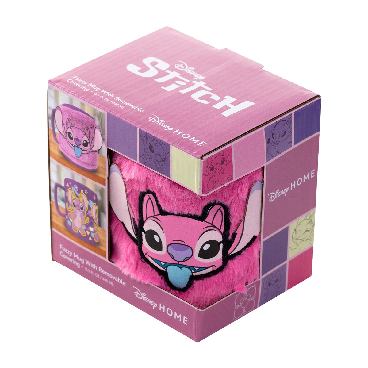 Caneca Cabelo Angel Disney Lilo & Stitch Rosa-5