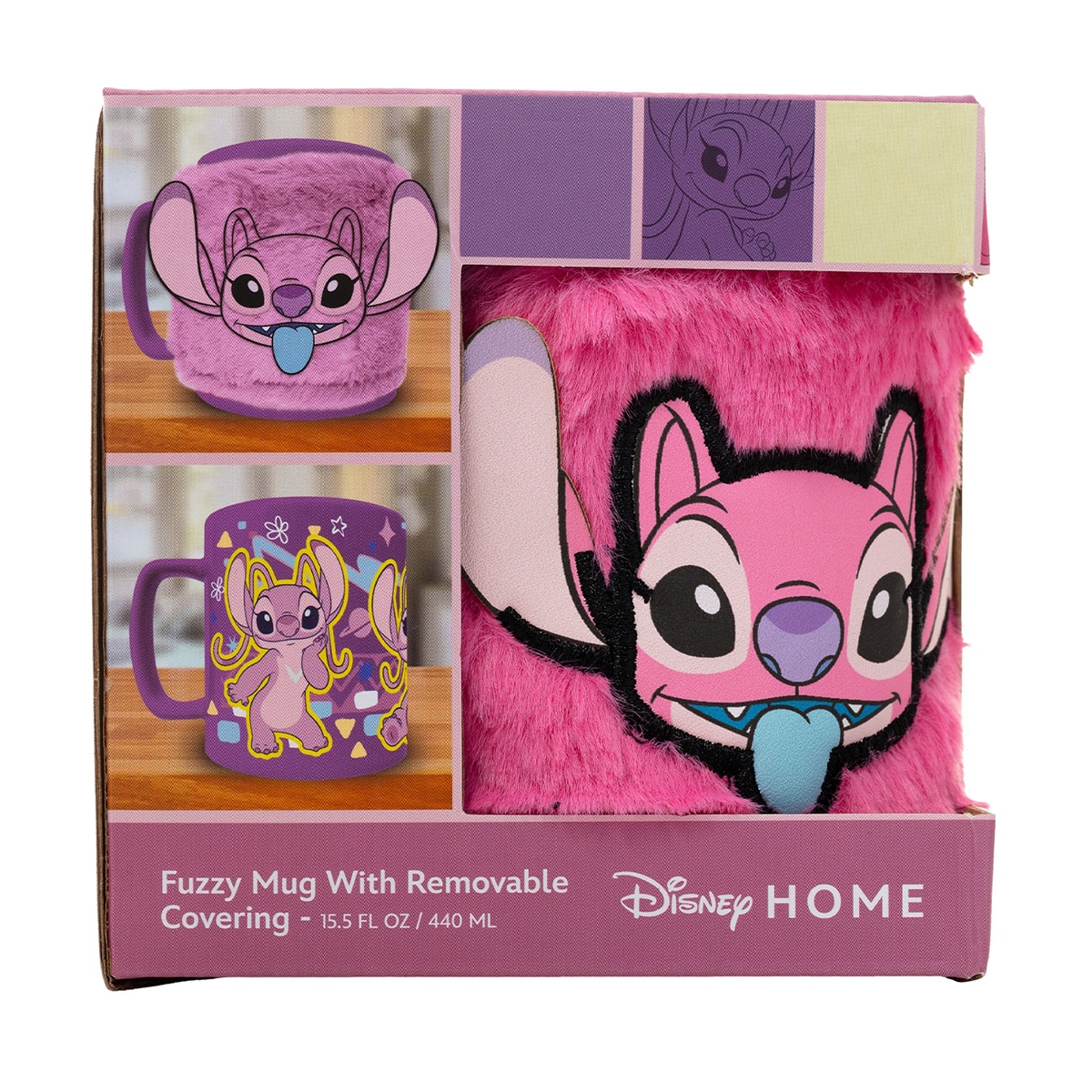 Caneca Cabelo Angel Disney Lilo & Stitch Rosa-6