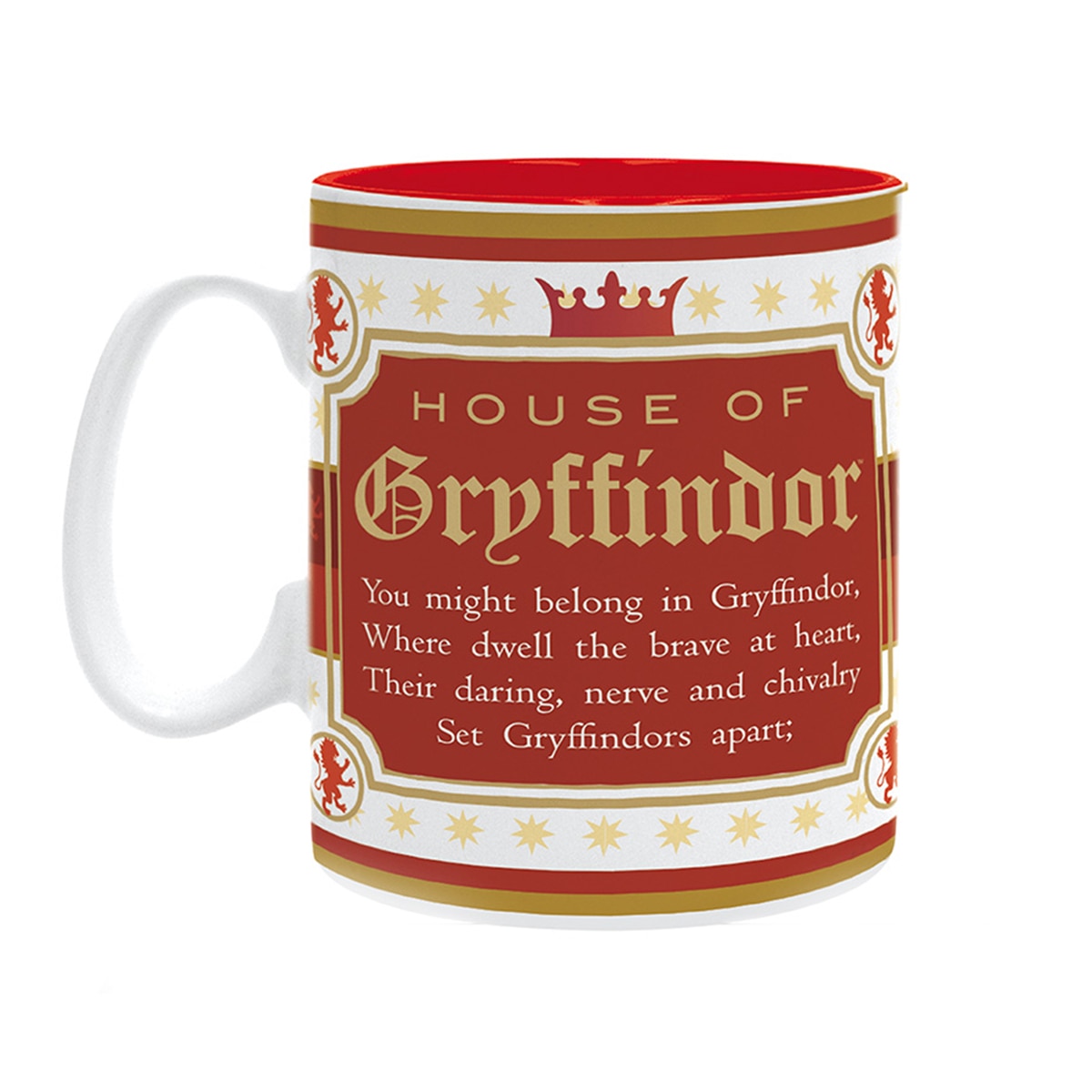 Caneca Gryffindor Crest Harry Potter AbyStyle Branco-2