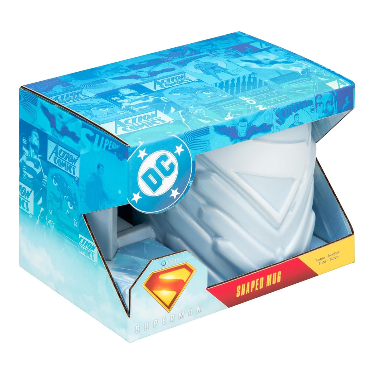 Caneca 3D Superman Fortress Solitude Dc Comics Superman Paladone Branco-2