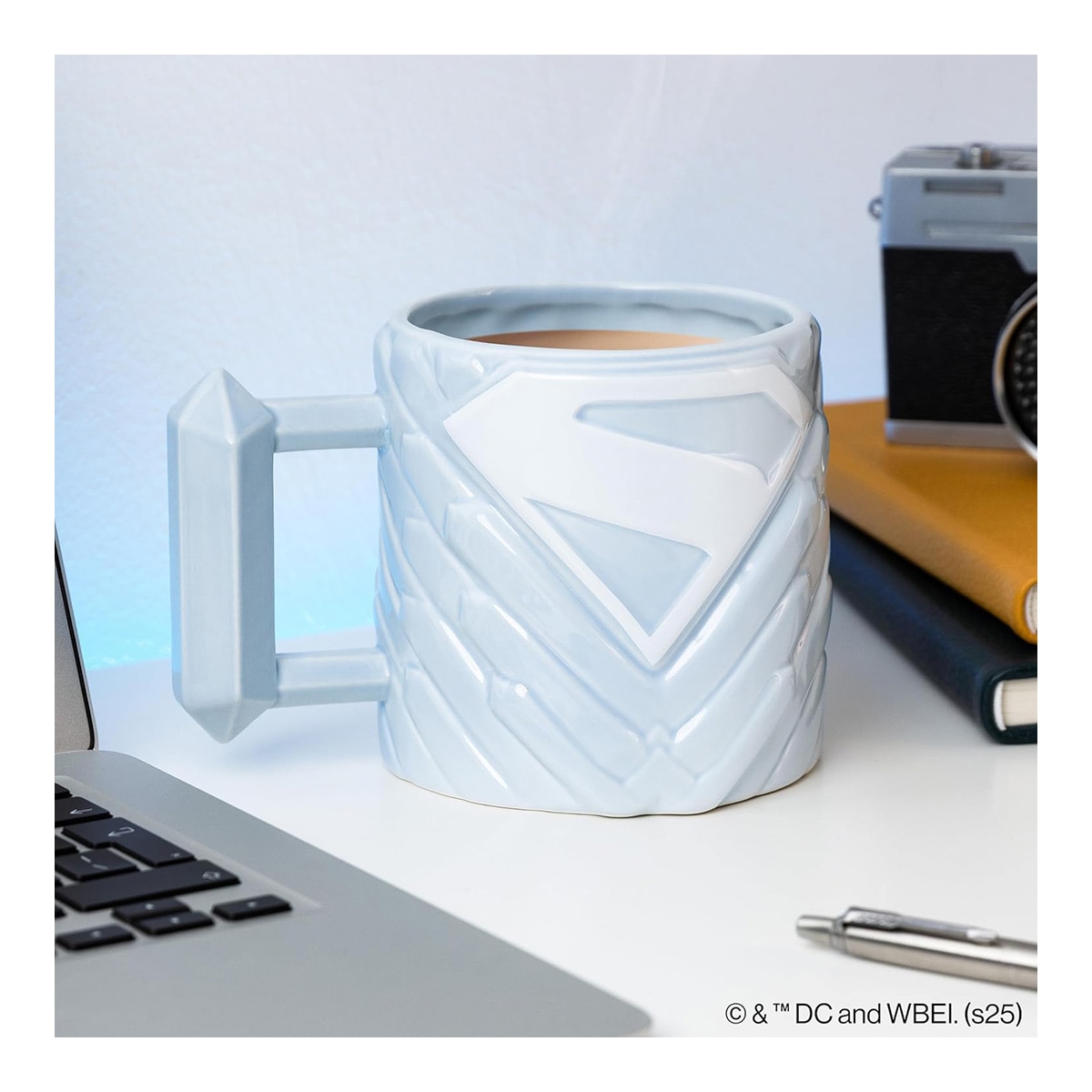 Caneca 3D Superman Fortress Solitude Dc Comics Superman Paladone Branco-4