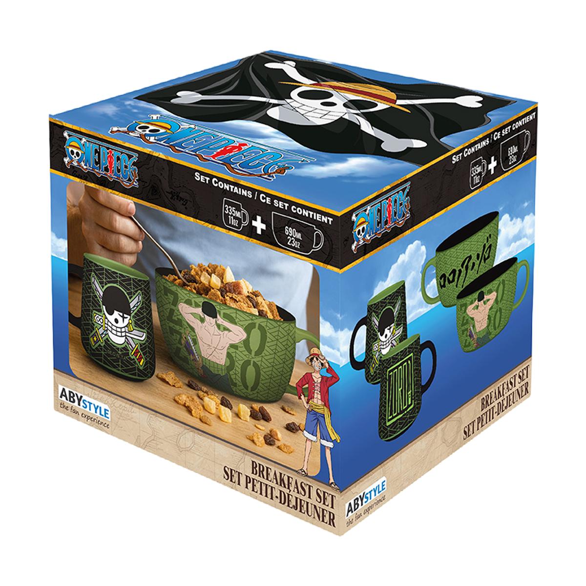 Imagen 4 de Set desayuno taza+bol Zoro One Piece ABYstyle