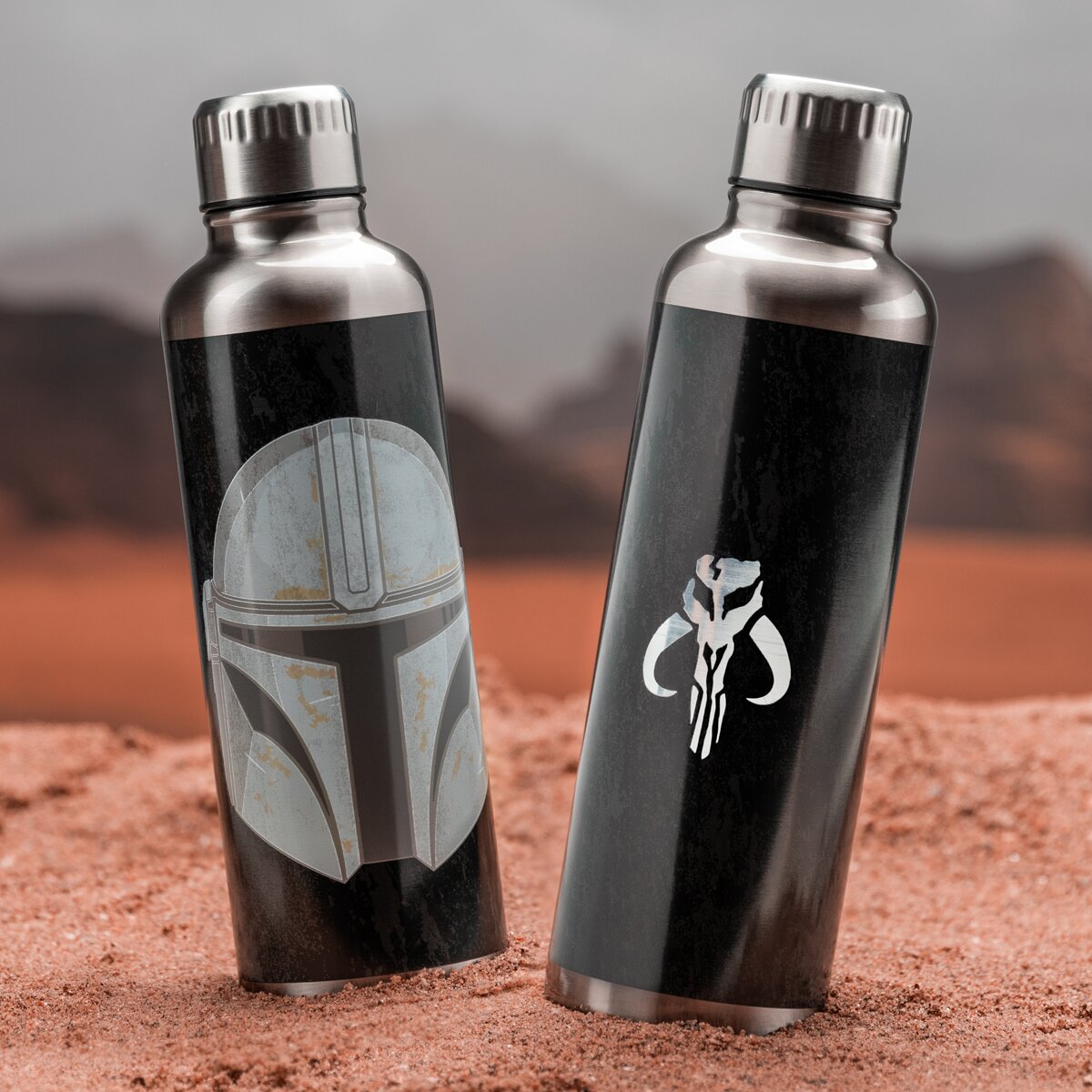 Garrafa metálica Star Wars The Mandalorian Bounty Hunter 8