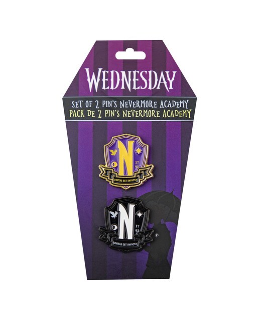 Pin Set 2 Academia Nevermore Quarta-feira 7