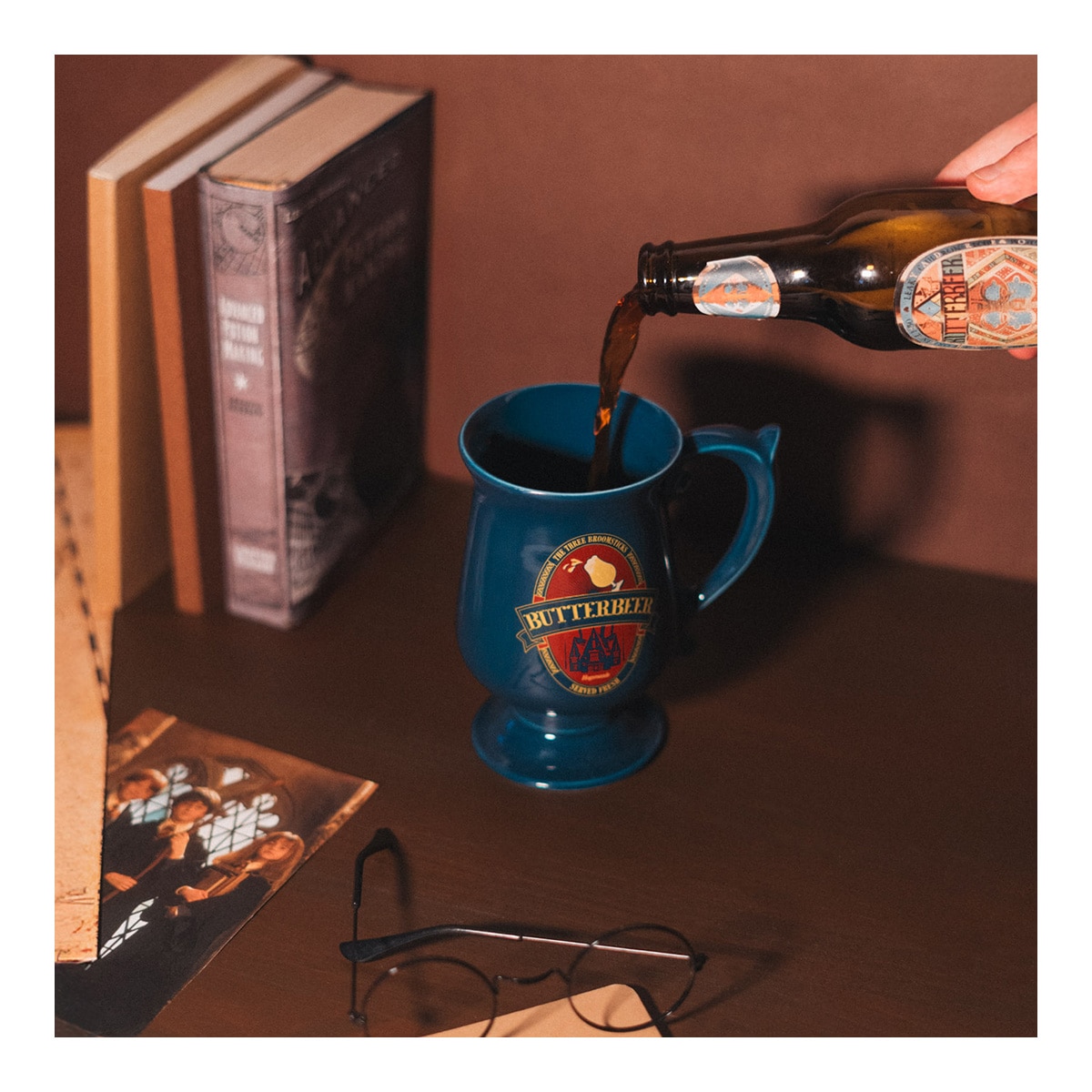 Caneca de Cerveja de Manteiga Harry Potter Azul-5