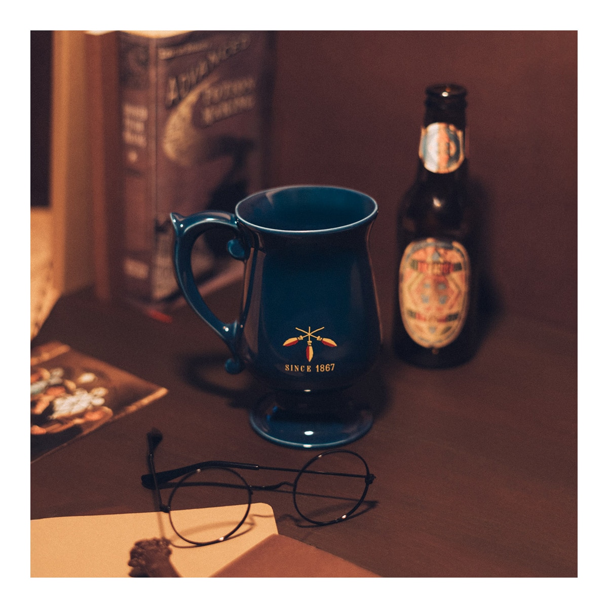 Caneca de Cerveja de Manteiga Harry Potter Azul-6