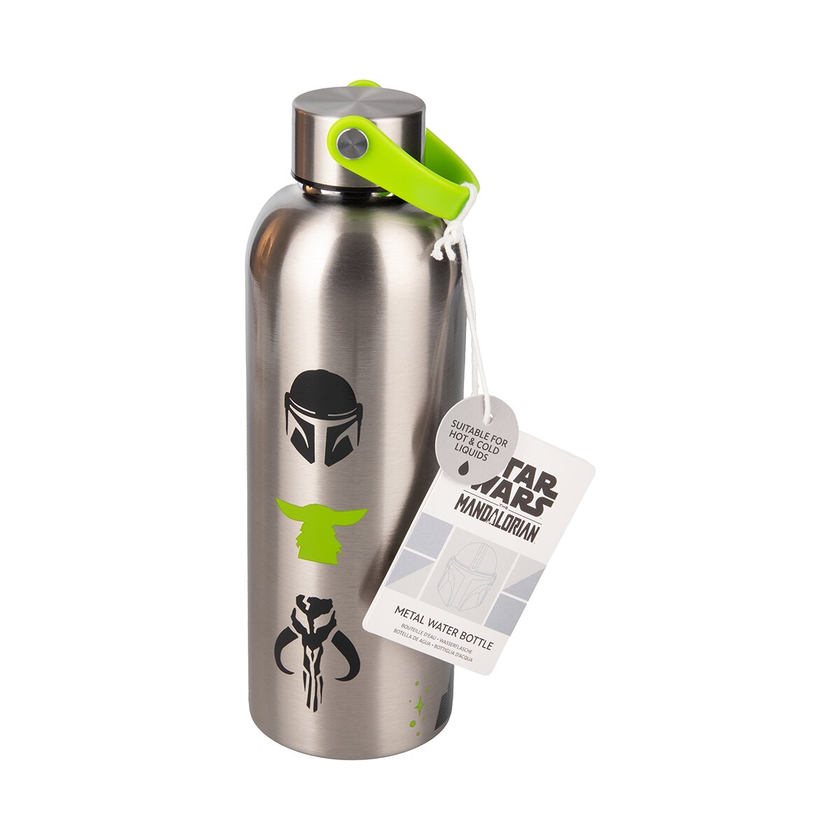 Garrafa Metálica Mandalorian e Grogu The Mandalorian Star Wars Paladone 4