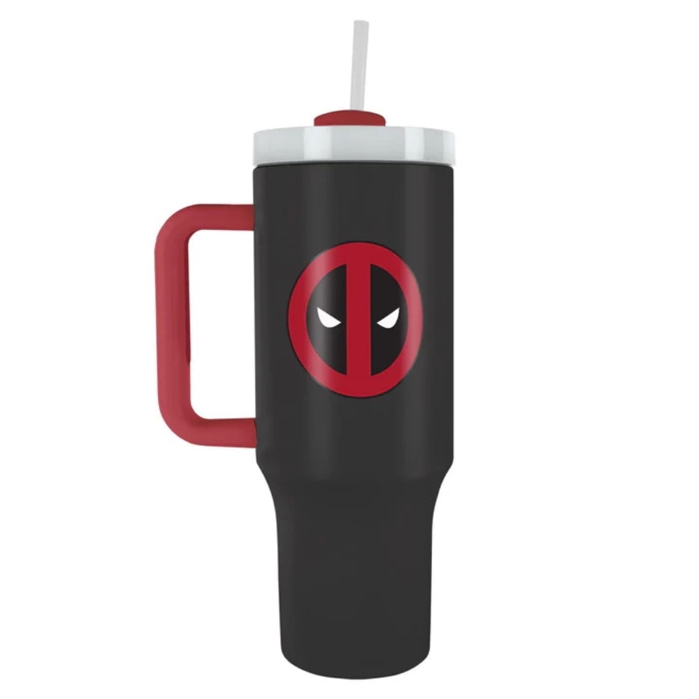 Garrafa XL com Palhinha Deadpool Marvel 2
