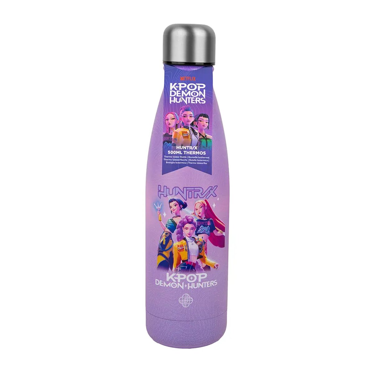 Garrafa Isotérmica Huntrix K-Pop Demonhunters Roxo-3