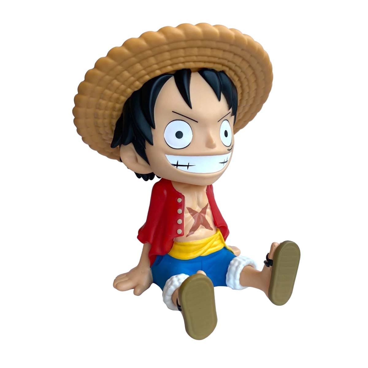 Plastoy - Hucha 3D Luffy sentado One Piece.
