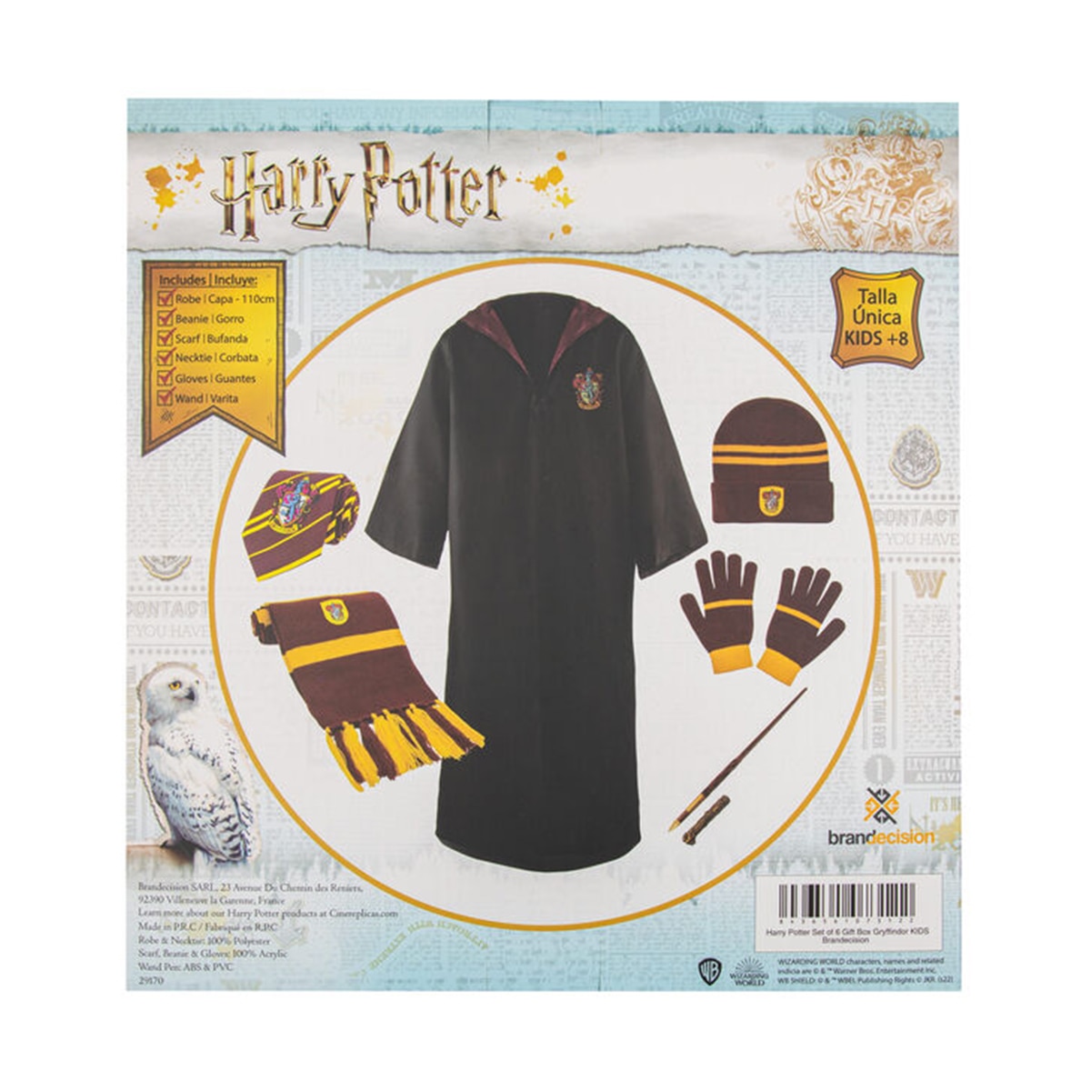 Caixa de presente Deluxe Gryffindor Harry Potter Cineréplicas Vermelho-2