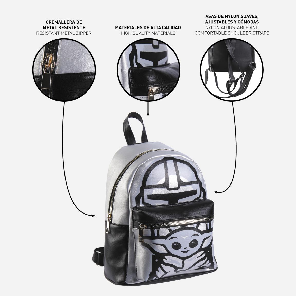 Mini mochila Star Wars The Mandalorian Mando & Grogu 4