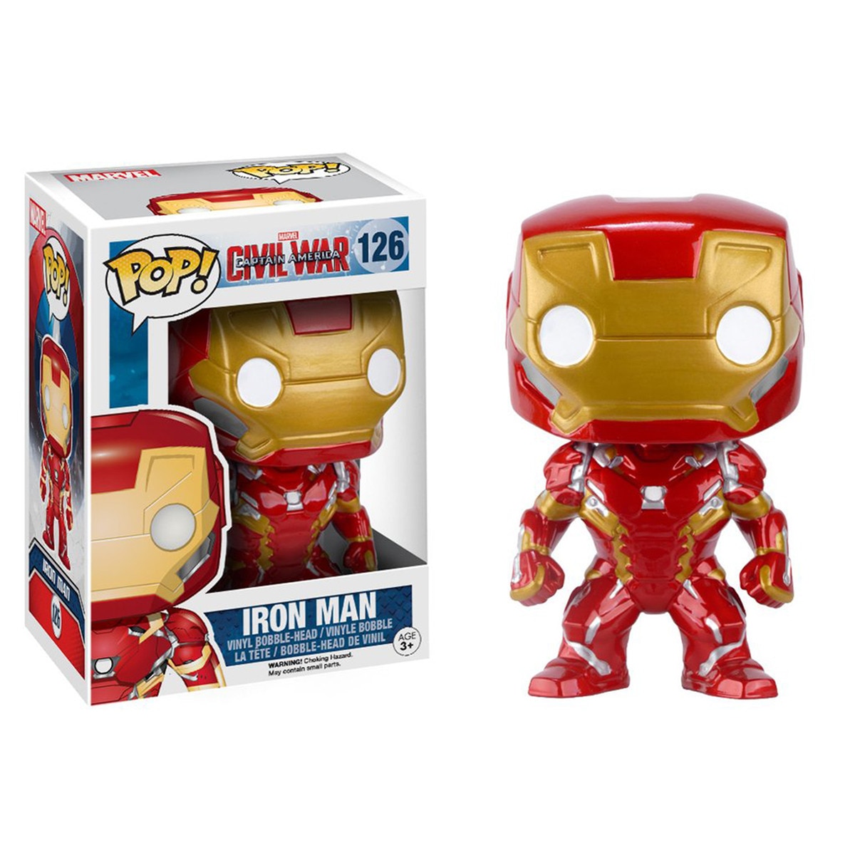 Imagem 0 de Figura Funko POP Marvel Capitão América Iron Man