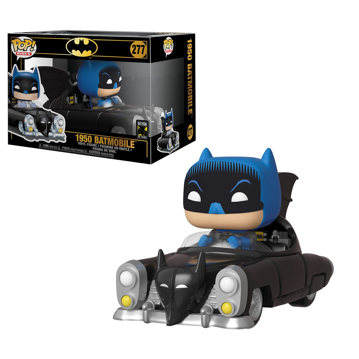 Funko POP Batman 80th Anniversary: Figura Batman com Batmobile Anos 50 2