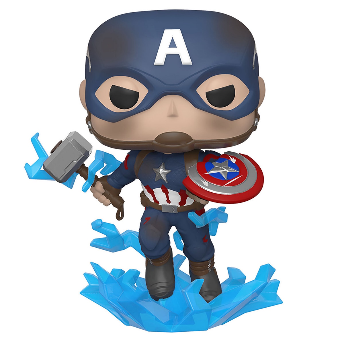 Figura Funko POP  Marvel Os Vingadores: Endgame Capitão América Com Mjölnir 1
