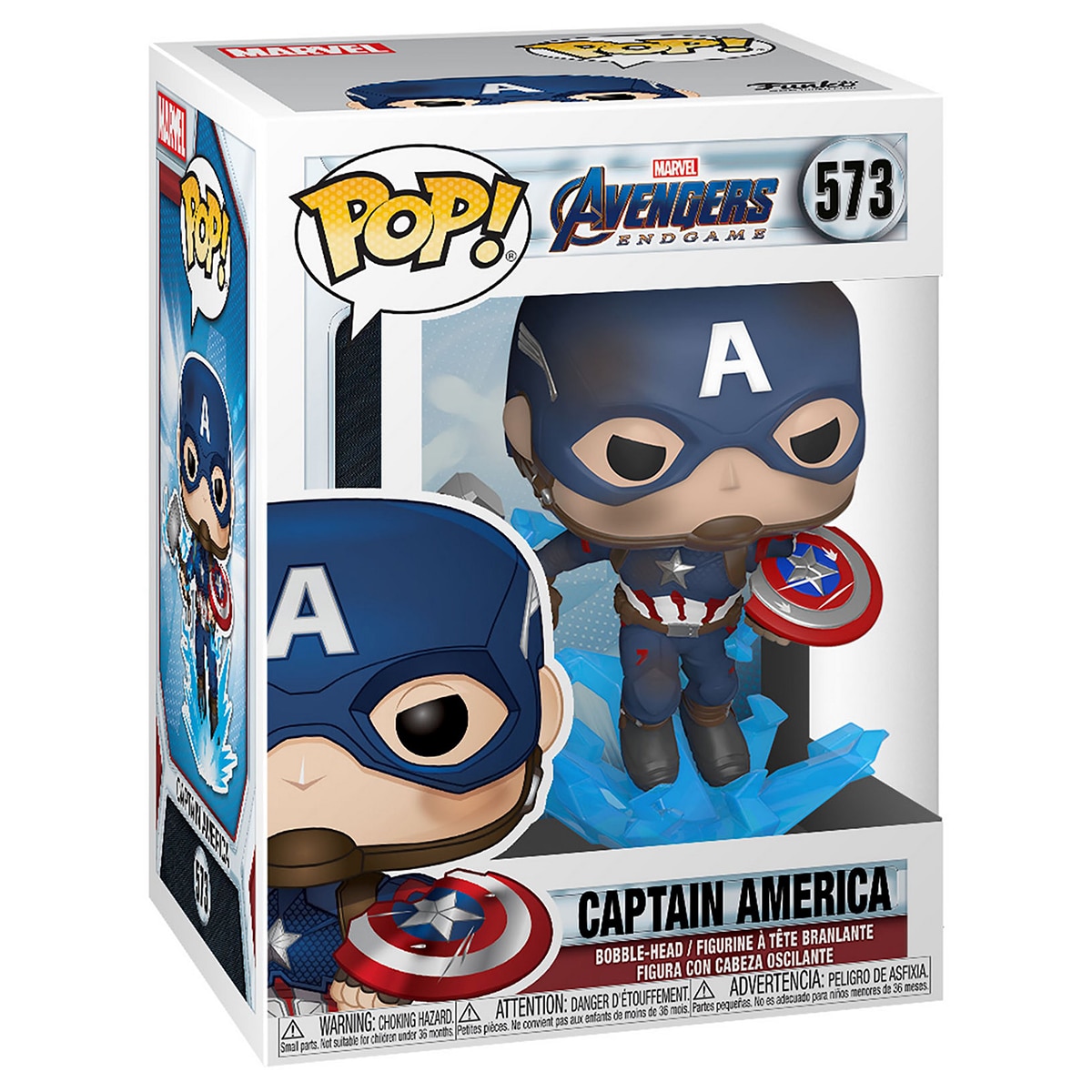 Figura Funko POP  Marvel Os Vingadores: Endgame Capitão América Com Mjölnir 2
