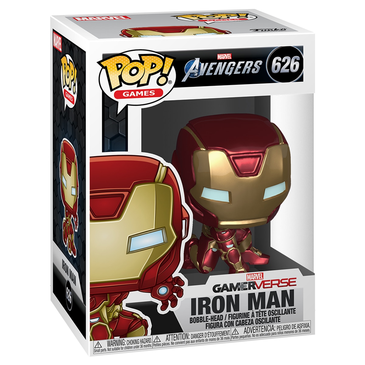 Figura Funko POP Marvel Os Vingadores Game 2020 Iron Man Stark Techsuit 2