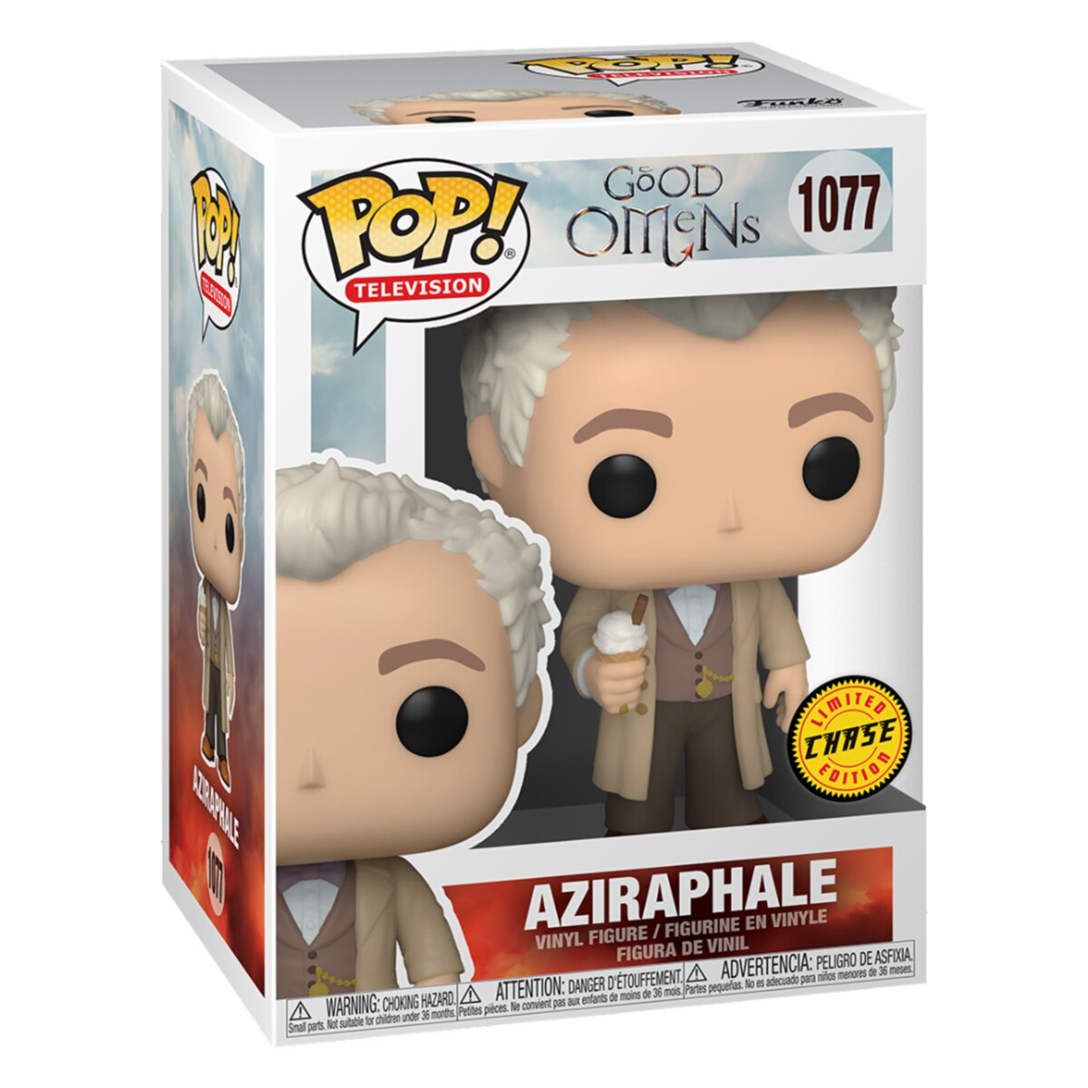 Figura Funko POP Good Omens Aziraphale Con Helado Chase · Funko